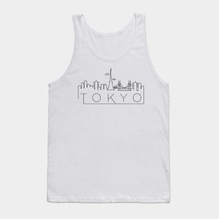 Tokyo Minimal Skyline Tank Top